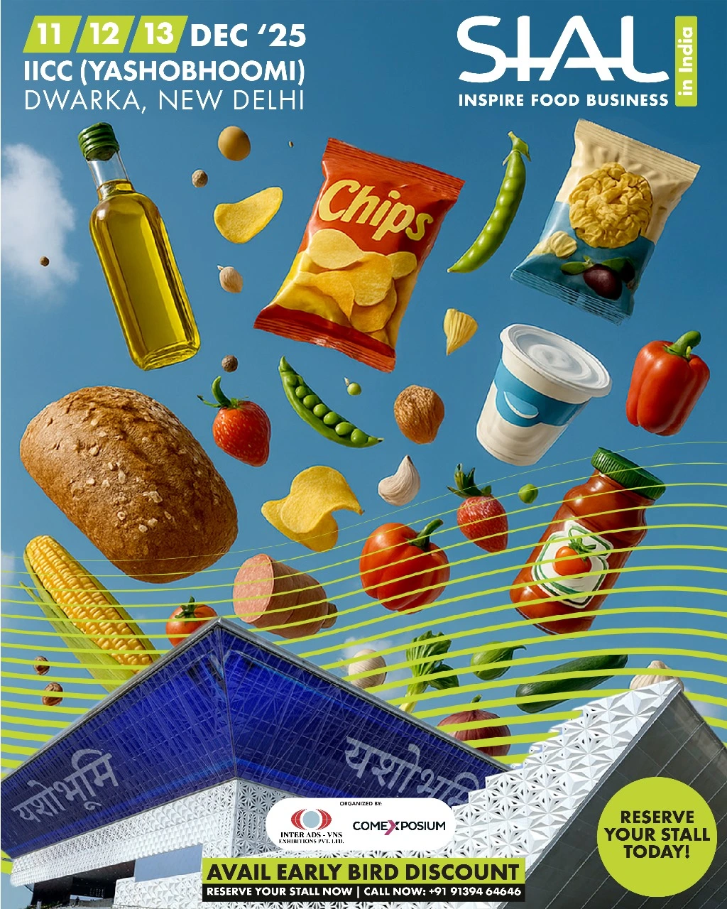 پوستر نمایشگاه بین‌المللی غذا و نوشیدنی سیال هند SIAL India New Delhi